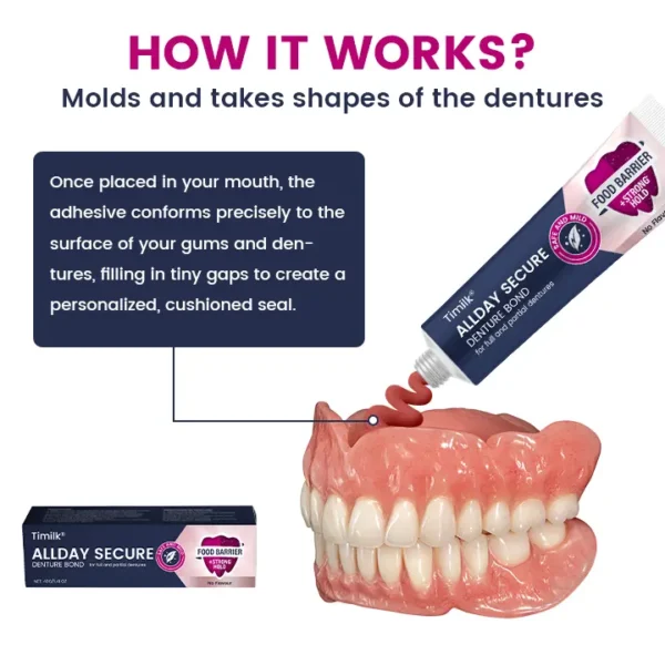 Timilk® AllDay Secure Denture Bond