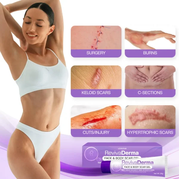 LOVILDS® RevivaDerma Face & Body Scar Gel