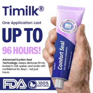 Timilk® Comfort Seal Pro Denture Adhesive