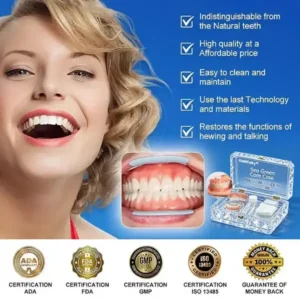 –Ends Today: 75% OFF! ⏰DarkFairy™ Medical Full Denture with Strong Suctiond Custom-Fit Full Functional Dentures🦷